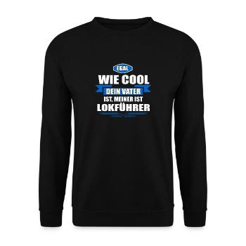 LOKFÜHRER - Geschenk - Unisex Pullover - Schwarz - Vorne - Alina (178cm) & Michal (187cm)