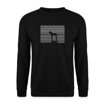 Cadeau T-shirt pour chien Border Terrier - Sweat-shirt Unisexe - noir - Devant - Alina (178cm) & Michal (187cm)