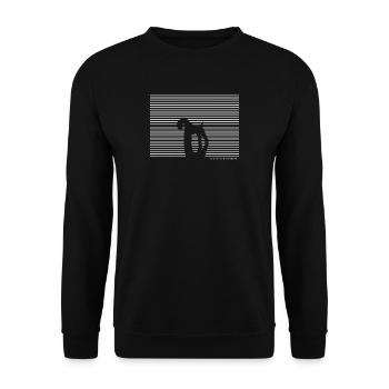 Bleu Terrier irlandais cadeau T-shirt pour chien - Sweat-shirt Unisexe - noir - Devant - Alina (178cm) & Michal (187cm)