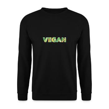 Vegan - Unisex Pullover - Schwarz - Vorne - Alina (178cm) & Michal (187cm)