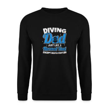 est cadeau pour papa plongeur - Sweat-shirt Unisexe - noir - Devant - Alina (178cm) & Michal (187cm)