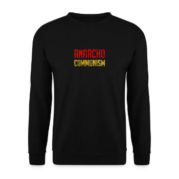 Anarcho Communism - Unisex Sweatshirt - black - Front - Alina (178cm) & Michal (187cm)