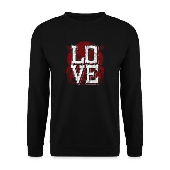 Shirt as a gift for snake owners - Unisex Sweatshirt - black - Front - Alina (178cm) & Michal (187cm)