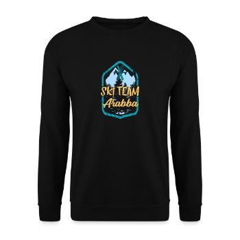 Équipe de ski Arabba Ski Team Cadeau - Sweat-shirt Unisexe - noir - Devant - Alina (178cm) & Michal (187cm)