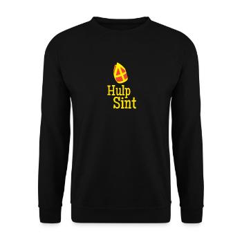 Hulp Sint Sinterklaas - Unisex Pullover - Schwarz - Vorne - Alina (178cm) & Michal (187cm)