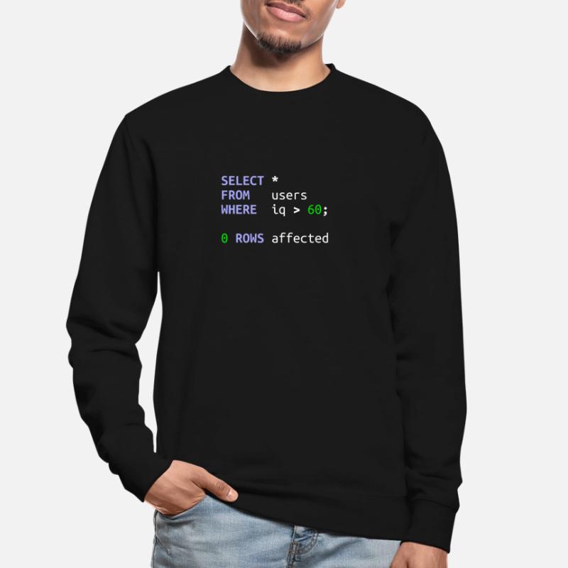 Software-Entwickler SQL Coder Geek Geschenk Unisex Pullover