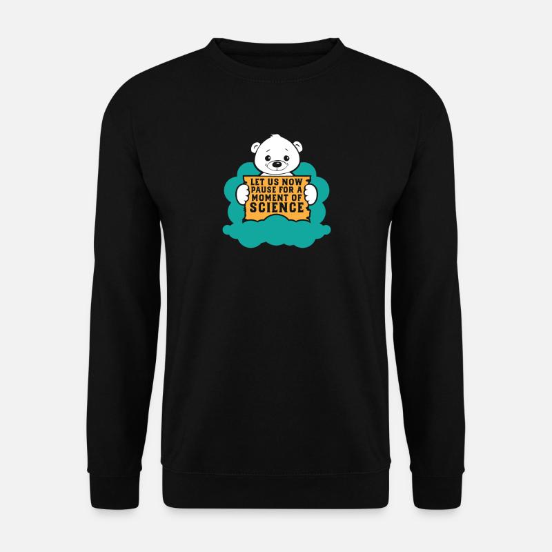 Eisbär-Protest für Wissenschafts-Klima-Änderungs-Geschenk - Unisex Pullover - Schwarz