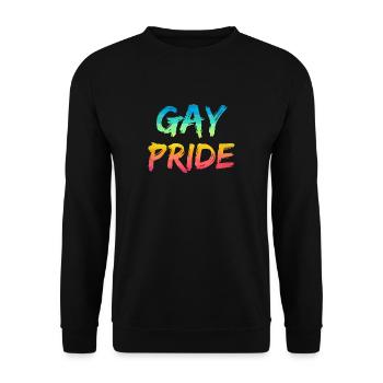 LGBT T-shirt - Gay Pride - Sweat-shirt Unisexe - noir - Devant - Alina (178cm) & Michal (187cm)