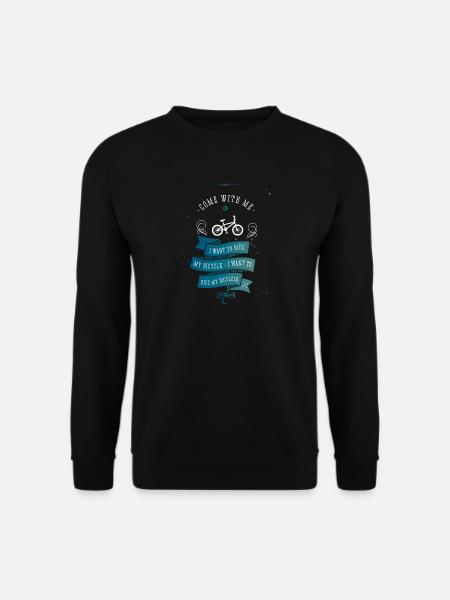 fahrrad bicycle ride with me rad fahren retro fun - Unisex Pullover - Schwarz