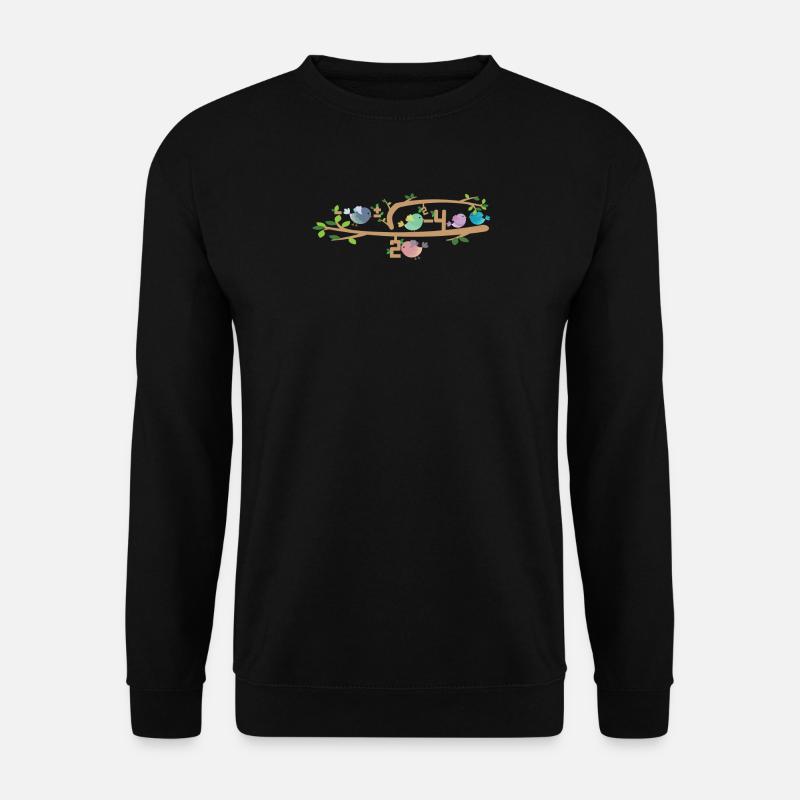 Gleichung / Vögel / Geschenk / Baum - Unisex Pullover - Schwarz