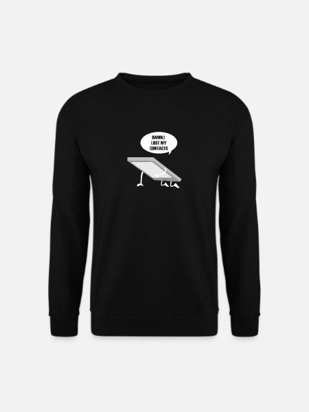Contacts gift for People With Glasses - Unisex Sweatshirt - black