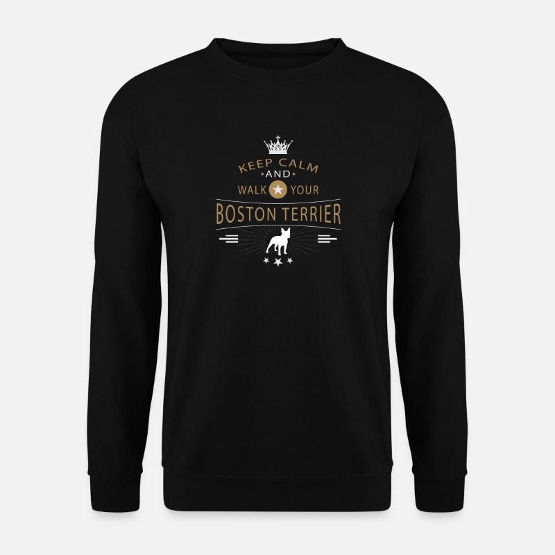 Boston Terrier Shirt - Unisex Sweatshirt - black