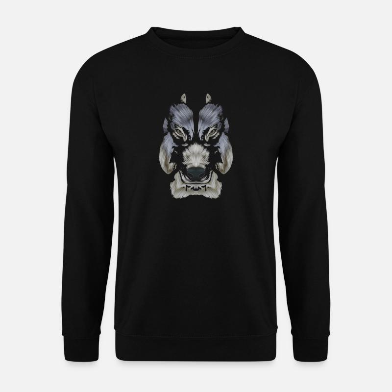 Wolf Wölfe Raubtier Schäferhund Tiere Geschenk - Unisex Pullover - Schwarz