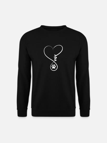 Ich liebe meinen Hund. Geschenkidee Hunde - Unisex Pullover - Schwarz