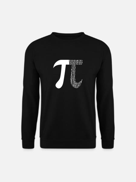 Pi Ziffern Mathematik Symbol Lustige Mathe Nerd Pi - Unisex Pullover - Schwarz
