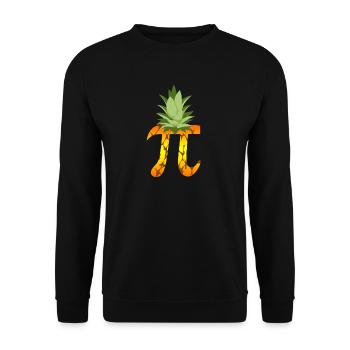 Ananas-PU-Wissenschafts-Aussenseiter-Mathematik-Symbol-Spaß - Unisex Pullover - Schwarz - Vorne - Alina (178cm) & Michal (187cm)