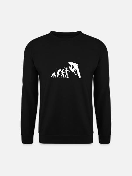 Evolution Bouldering Climbing T-Shirt - Unisex Sweatshirt - black