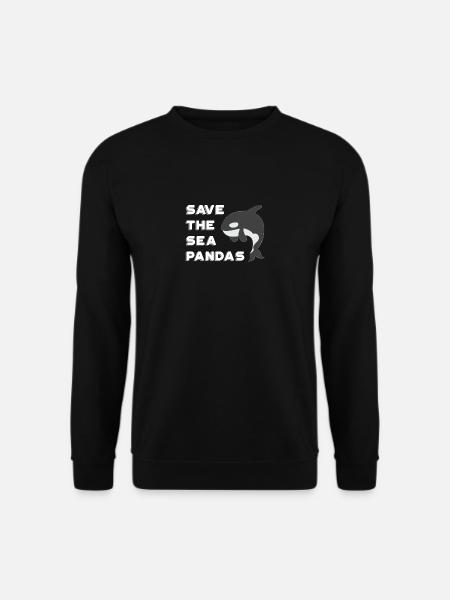 Seepandageschenk für Schwertwal-Wal-Liebhaber - Unisex Pullover - Schwarz