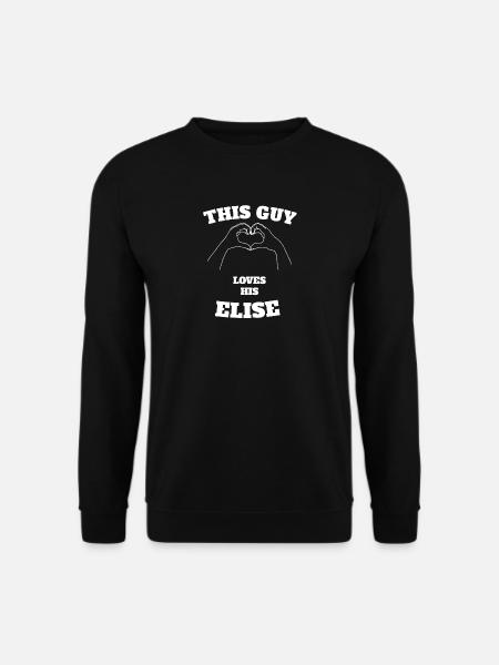 Dieser Kerl liebt sein Elise Valentine Day Gift - Unisex Pullover - Schwarz