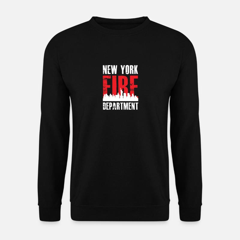 FDNY NYFD Geschenk für Feuerwehrmann - Unisex Pullover - Schwarz