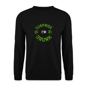 Surprise cadeau de boisson alcoolisée ivre - Sweat-shirt Unisexe - noir - Devant - Alina (178cm) & Michal (187cm)