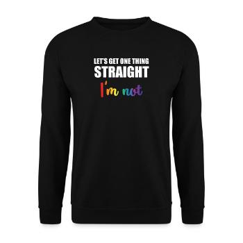 Gay - Gay - Gay Pride - Gift - Pride - Unisex Sweatshirt - black - Front - Alina (178cm) & Michal (187cm)