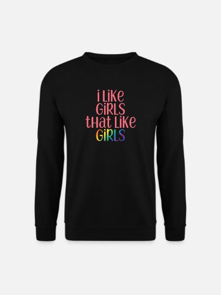 Gay - Girls - Gay - Gay Pride - Gift - Unisex Sweatshirt - black