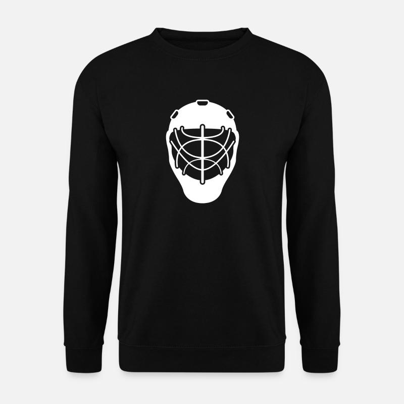 Hockey Eishockey Geschenk Hockeymaske Hockeyspiele - Unisex Pullover - Schwarz
