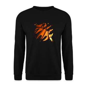 basket-cadeau joueur de basket-ball joueur de basket-ball - Sweat-shirt Unisexe - noir - Devant - Alina (178cm) & Michal (187cm)