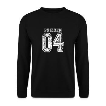 Prizren 04 Kosovo Albaner Design - Unisex Pullover - Schwarz - Vorne - Alina (178cm) & Michal (187cm)