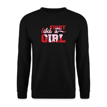 La boxe féminine - - de boxe Gants de boxe - cadeau - Sweat-shirt Unisexe - noir - Devant - Alina (178cm) & Michal (187cm)