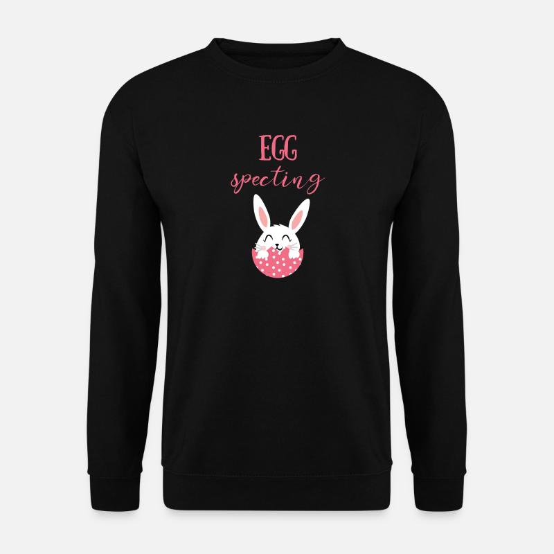 Ostern - Osterhase - Osterei - Süß - Comic - Unisex Pullover - Schwarz