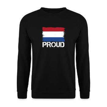 drapeau fierté, drapeau origine indigène holland .png - Sweat-shirt Unisexe - noir - Devant - Alina (178cm) & Michal (187cm)