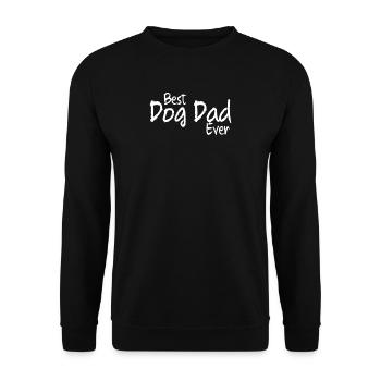 LE MEILLEUR PAPA JAMAIS CHIEN - CHIENS - L'AMOUR - FÊTE DES PÈRES - Sweat-shirt Unisexe - noir - Devant - Alina (178cm) & Michal (187cm)