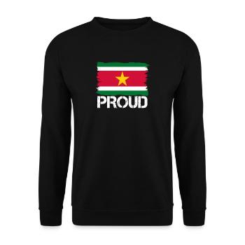 drapeau fierté, drapeau ascendance autochtone Suriname .png - Sweat-shirt Unisexe - noir - Devant - Alina (178cm) & Michal (187cm)
