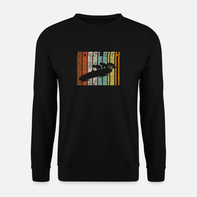 Retro Bob rider Bobsleigh - Unisex Sweatshirt - black