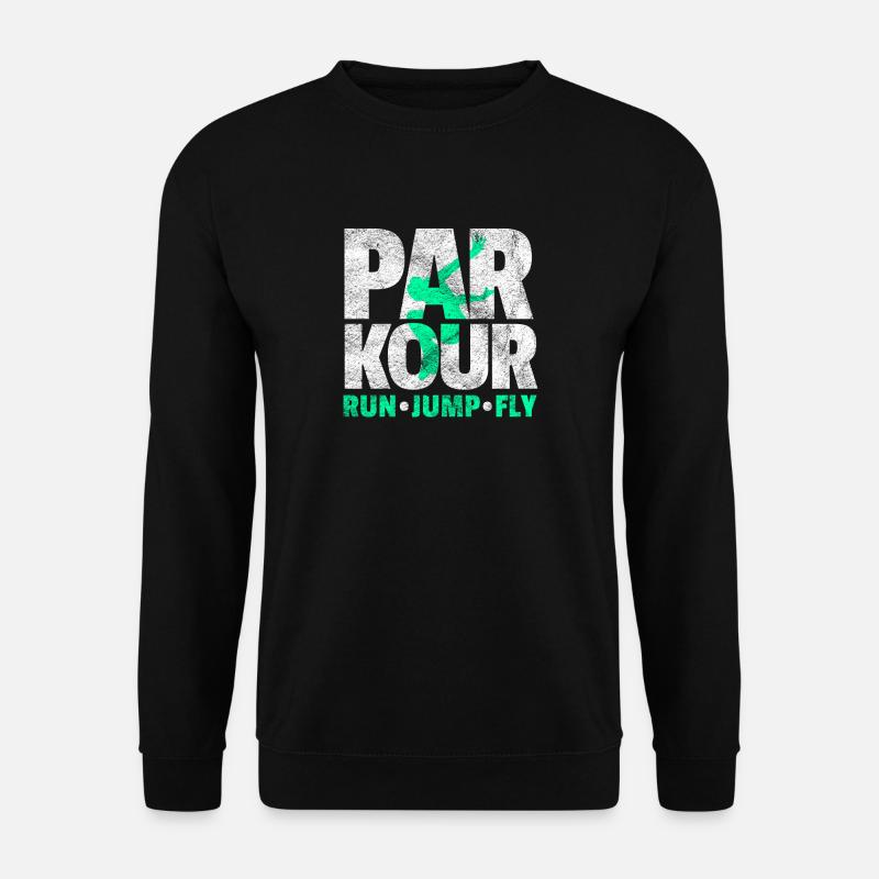 Parkour Geschenk Le Parcour Freerunning - Unisex Pullover - Schwarz