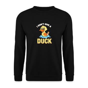 Je ne donne pas de canard - Cadeau - Chemise - Sweat-shirt Unisexe - noir - Devant - Alina (178cm) & Michal (187cm)