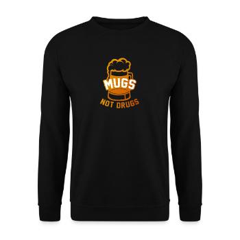 Tasses pas boire la drogue naissance drôle de cadeau - Sweat-shirt Unisexe - noir - Devant - Alina (178cm) & Michal (187cm)