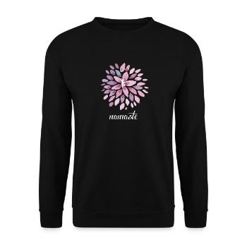 Yoga Lotus Flower Femme Namaste Balance Balance Studio - Sweat-shirt Unisexe - noir - Devant - Alina (178cm) & Michal (187cm)
