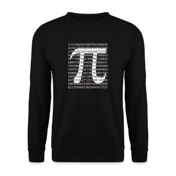 Pi matrix - Unisex Sweatshirt - black - Front - Alina (178cm) & Michal (187cm)