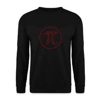 Pi - Pi Day - rouge - Sweat-shirt Unisexe - noir - Devant - Alina (178cm) & Michal (187cm)