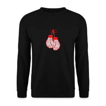 Brain Gloves - Unisex Pullover - Schwarz - Vorne - Alina (178cm) & Michal (187cm)