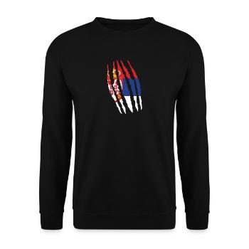Claw claw cracks origin Serbia png - Unisex Sweatshirt - black - Front - Alina (178cm) & Michal (187cm)
