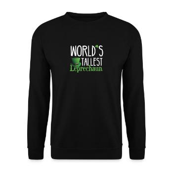 Leprechaun St.Patricks Day Shirt Geschenk - Unisex Pullover - Schwarz - Vorne - Alina (178cm) & Michal (187cm)