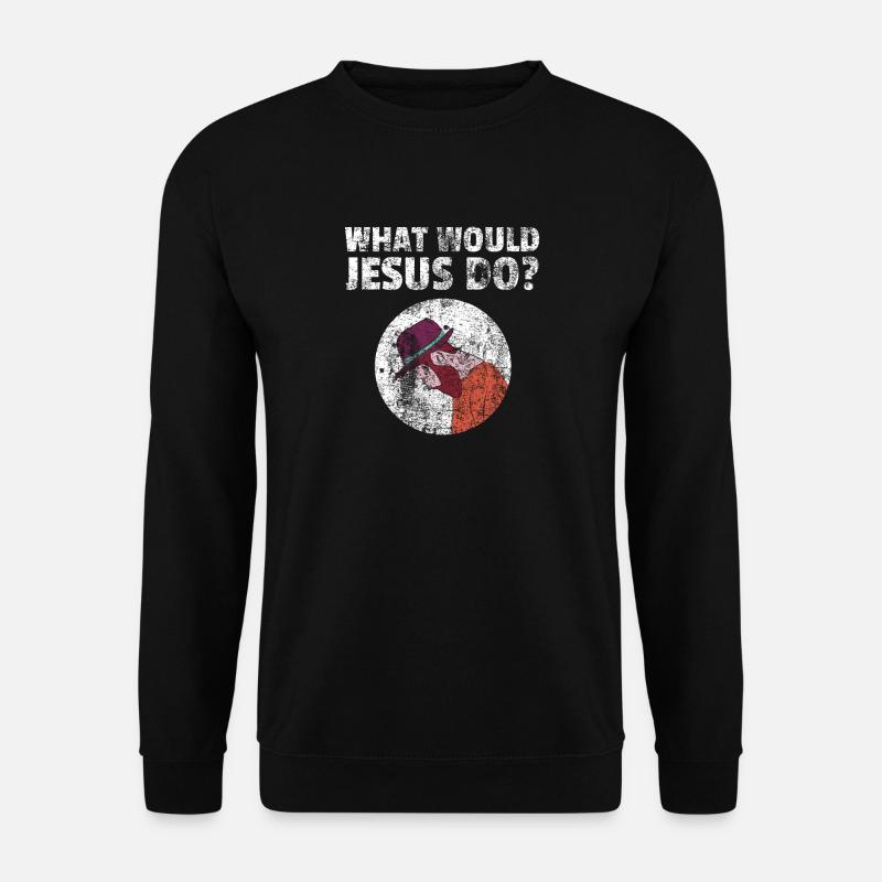 Geschenk Jesus Christ Christlich Religiös Religion - Unisex Pullover - Schwarz