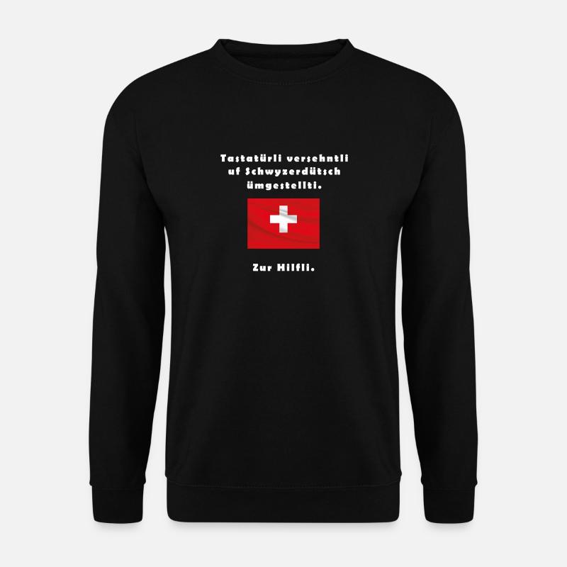 Schweizerdeutsch - Unisex Pullover - Schwarz