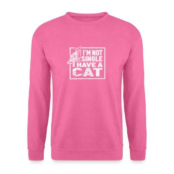 im not single i have a cat cat shirt cat - Unisex Sweatshirt - pink - Front