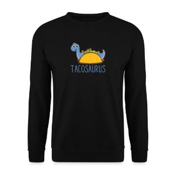 Tacosaurus Funny Taco Brontosaurus Cinco De Mayo - Unisex Sweatshirt - black - Front - Alina (178cm) & Michal (187cm)