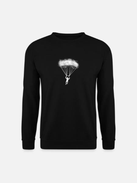 Fallschirmspringer T-Shirt Fallschirm Geschenk - Unisex Pullover - Schwarz